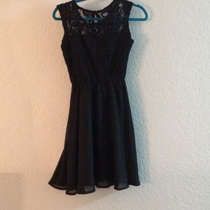 Black lace dress